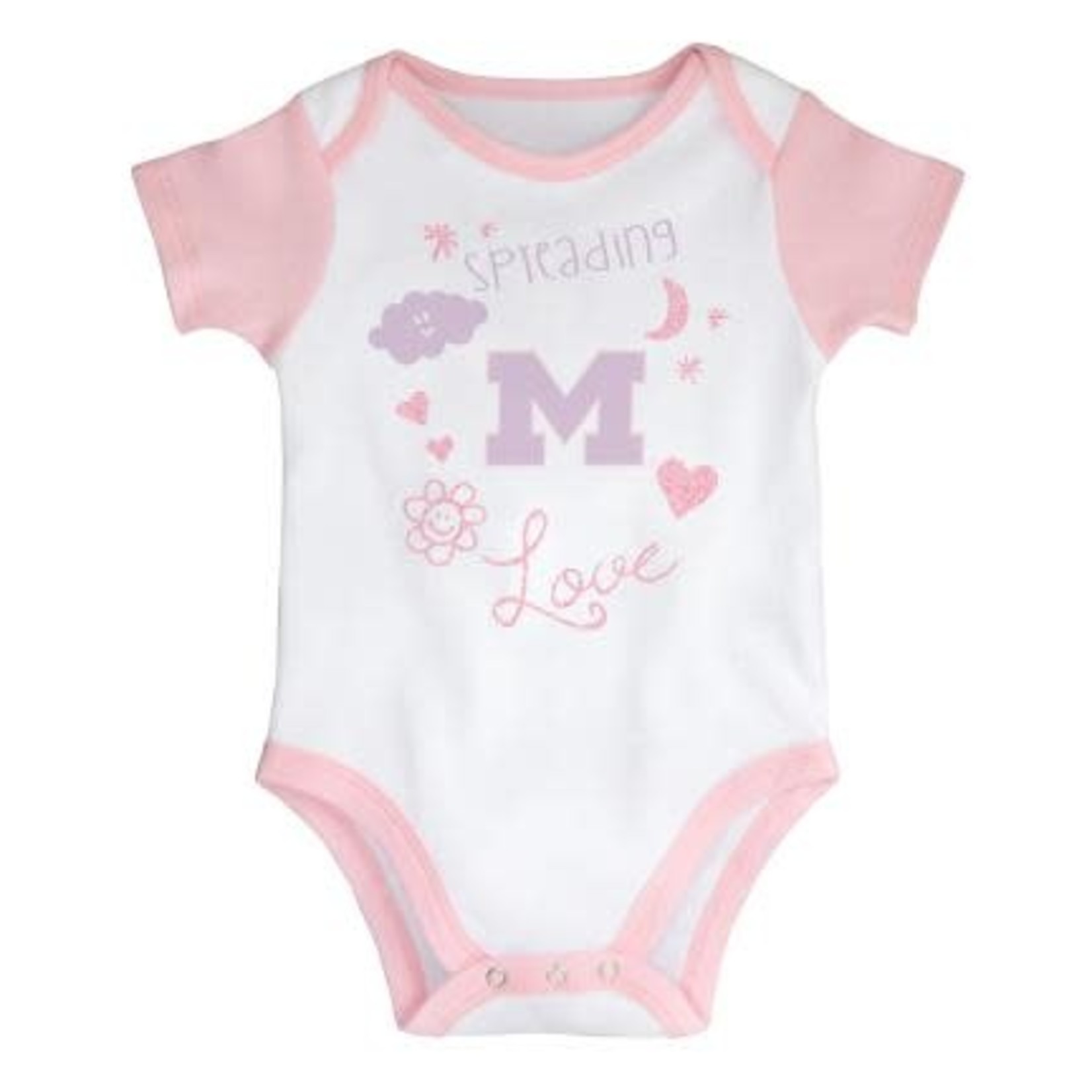 NCAA Michigan Wolverines Infant 2 Pc Set Pink tutu Legging & Onesie