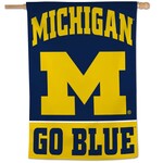 Wincraft Michigan Wolverines Banner 28''x40'' Go Blue Slogan Vertical