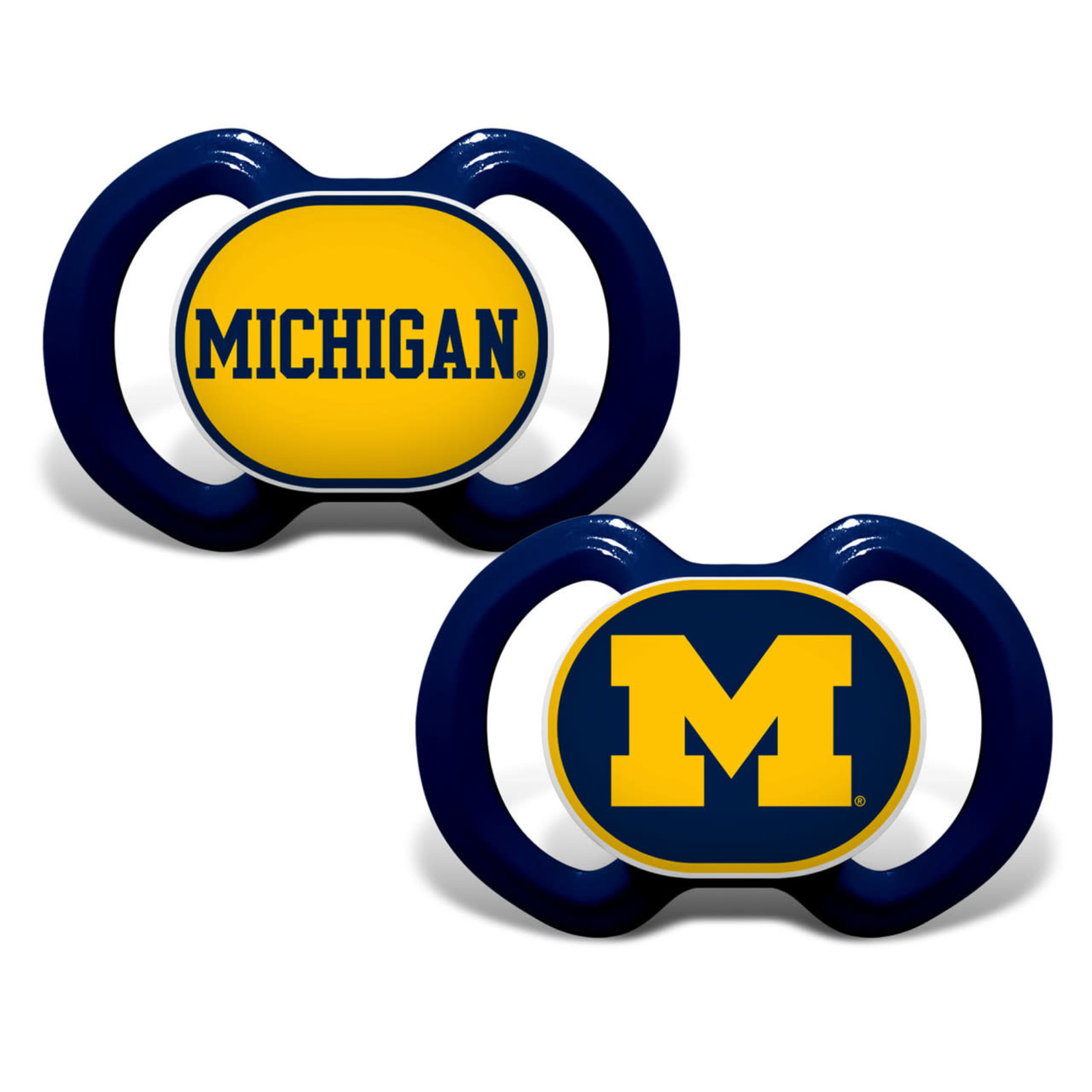 Baby Fanatic NCAA Michigan Wolverines Baby Fanatic Pacifier 2-Pack