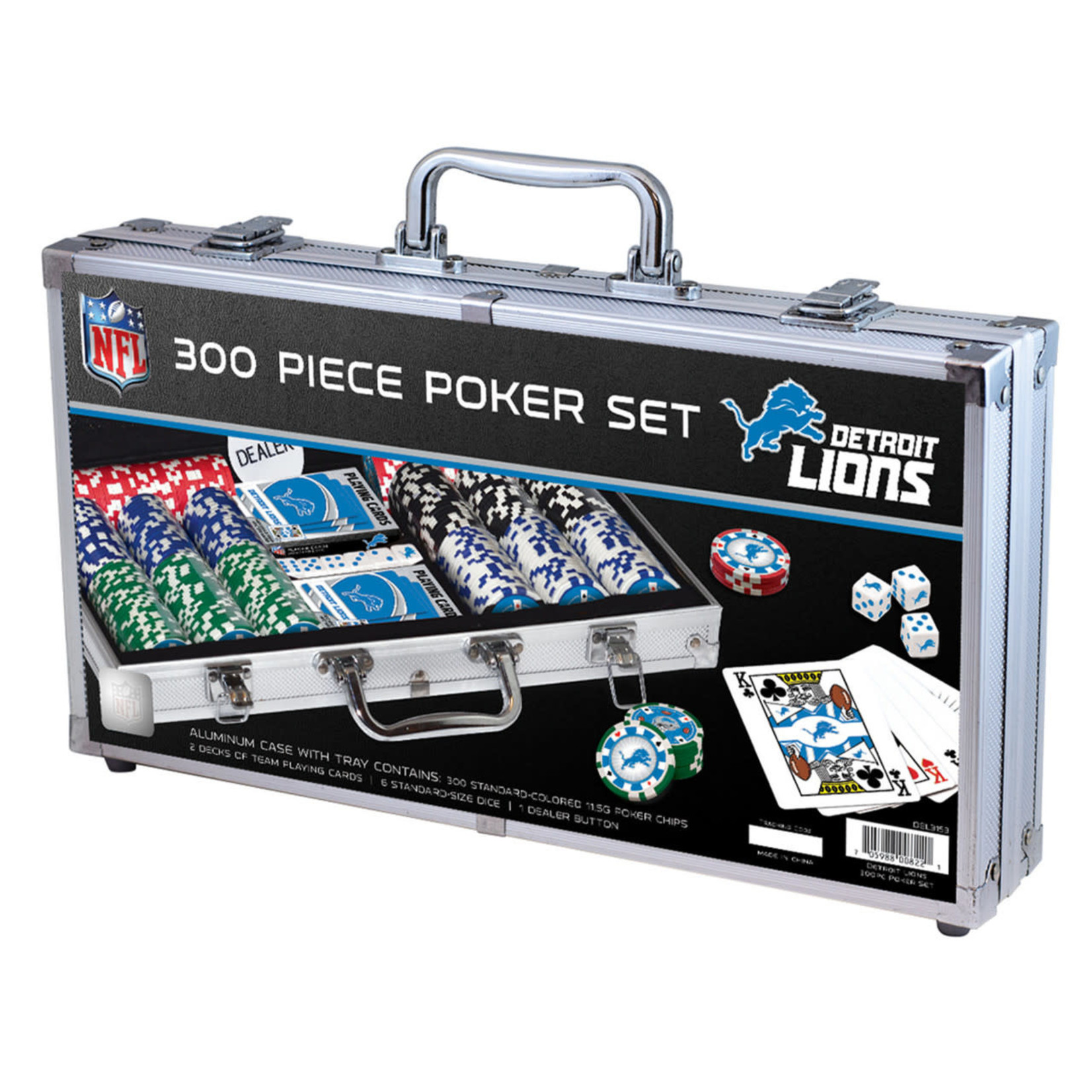 MasterPieces NFL Detroit Lions Game Poker Set