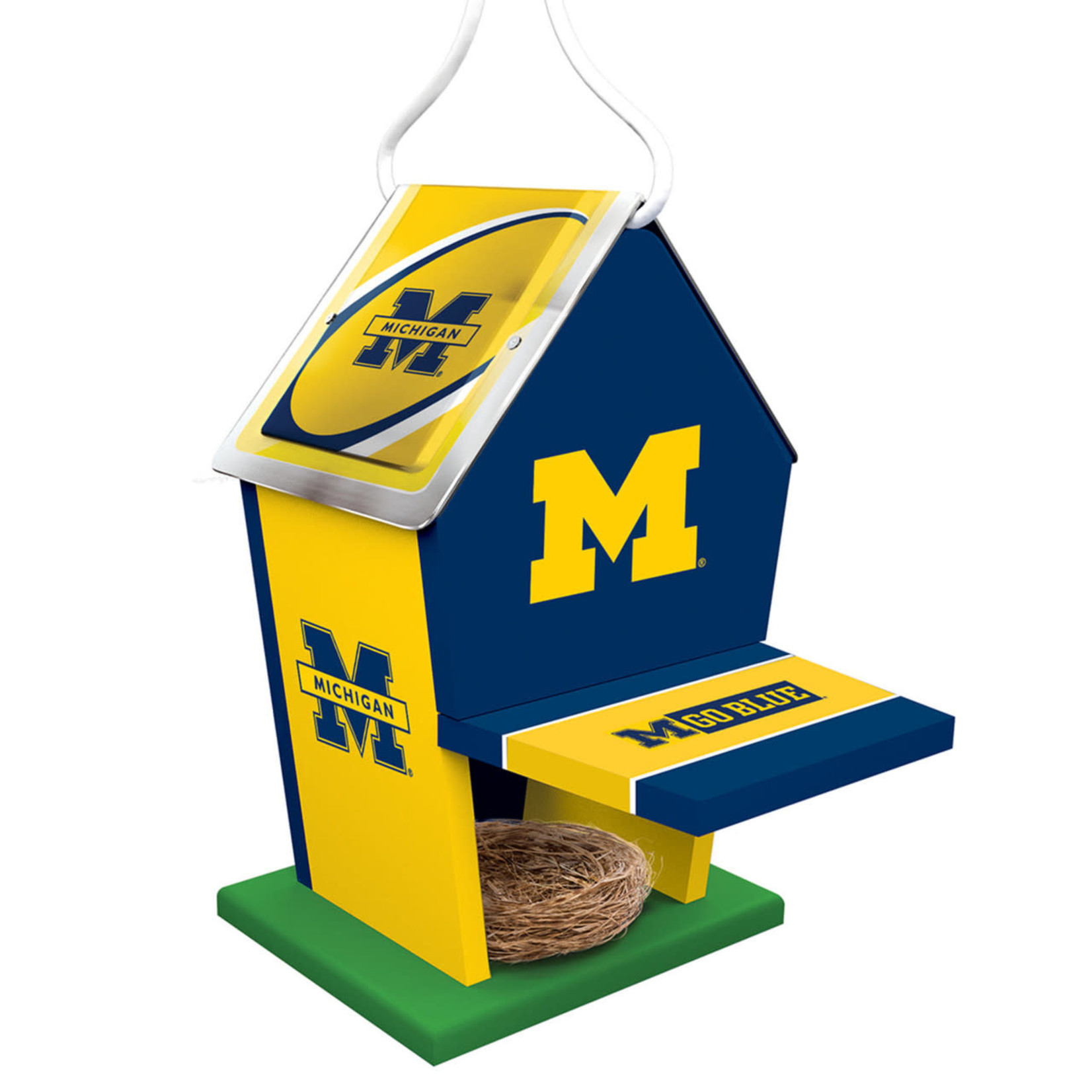 MasterPieces NCAA Michigan Wolverines Painted Birdhouse