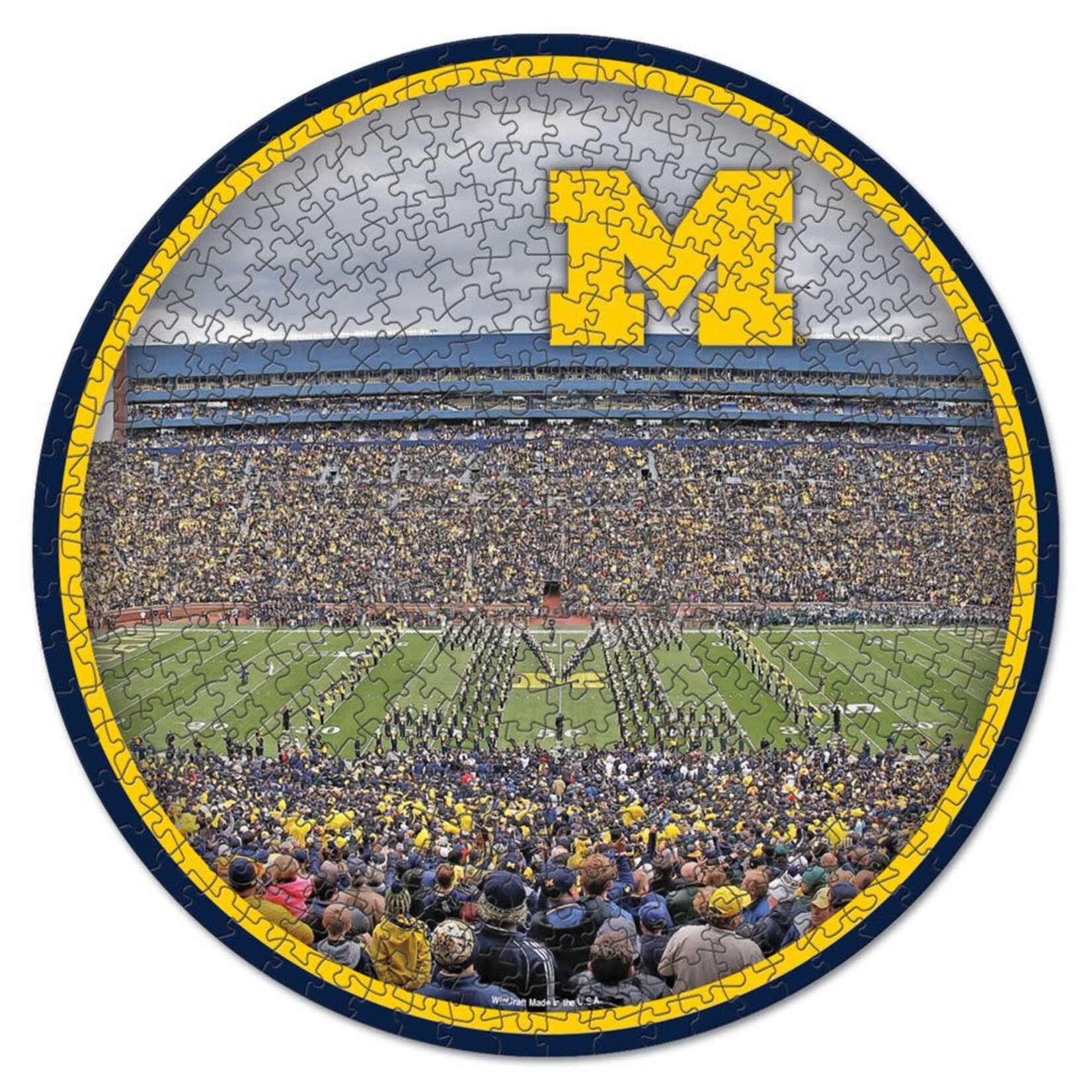 Wincraft NCAA Michigan Wolverines Round Stadium Puzzle 500pc