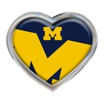 Wincraft Michigan Wolverines Chrome Metal Domed Emblem