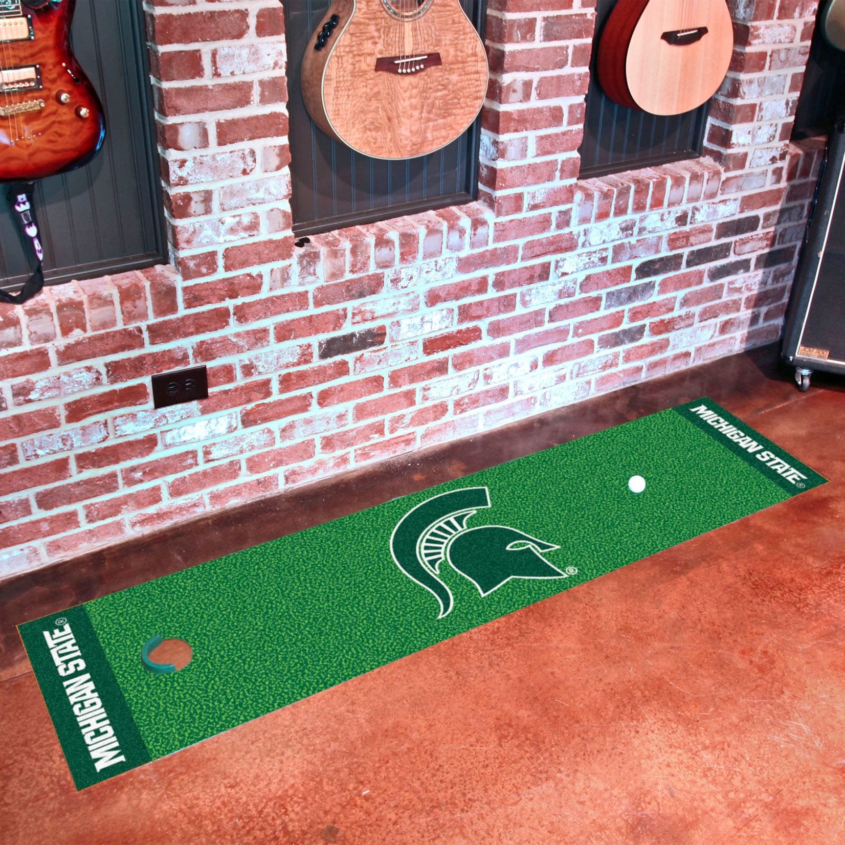 NCAA Michigan State Spartans Golf Putting Green Mat