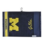 Team Effort Michigan Wolverines Golf Towel 16'' x 24'' Jacquard Go Blue