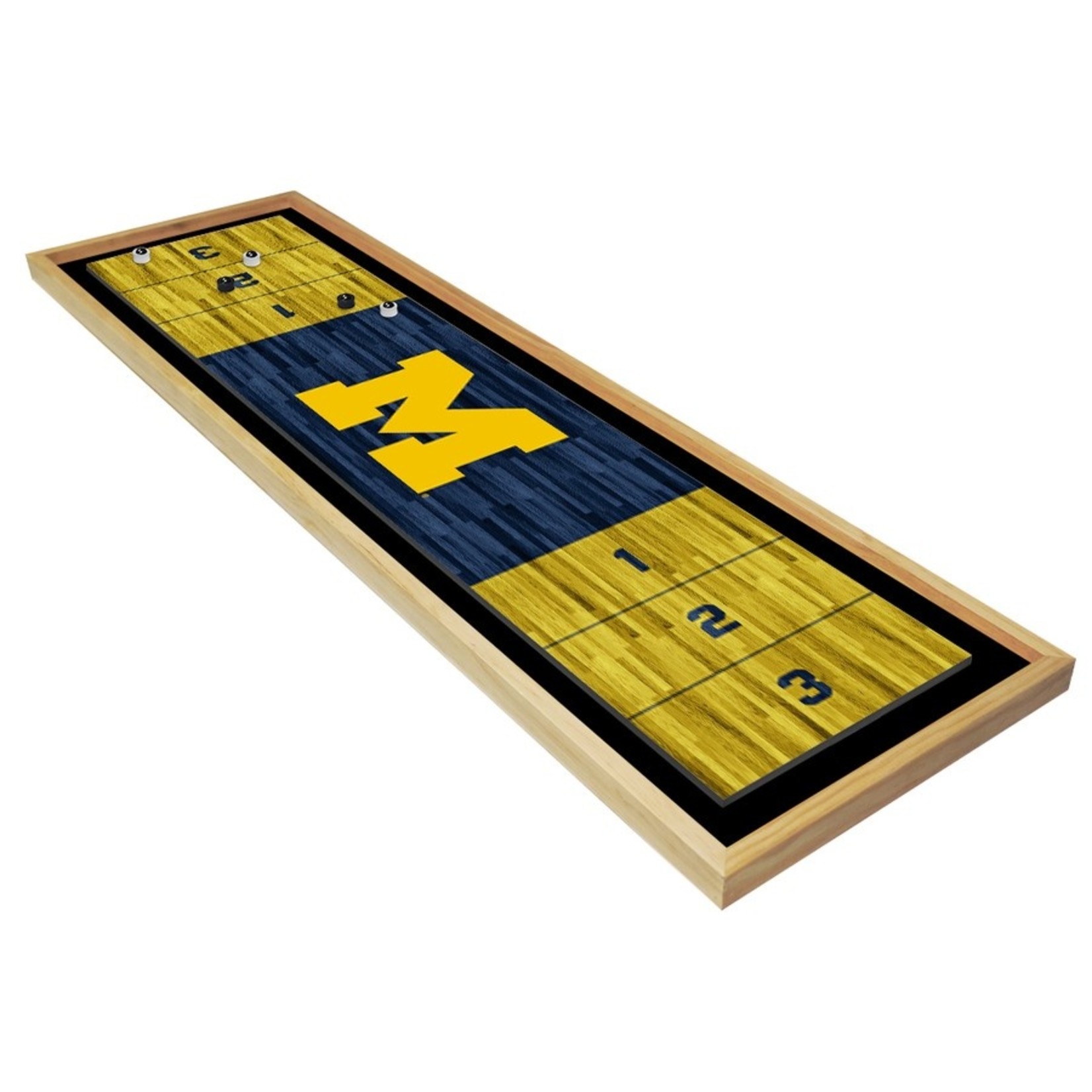Victory Tailgate NCAA Michigan Wolverines Table Top Shuffleboard Game