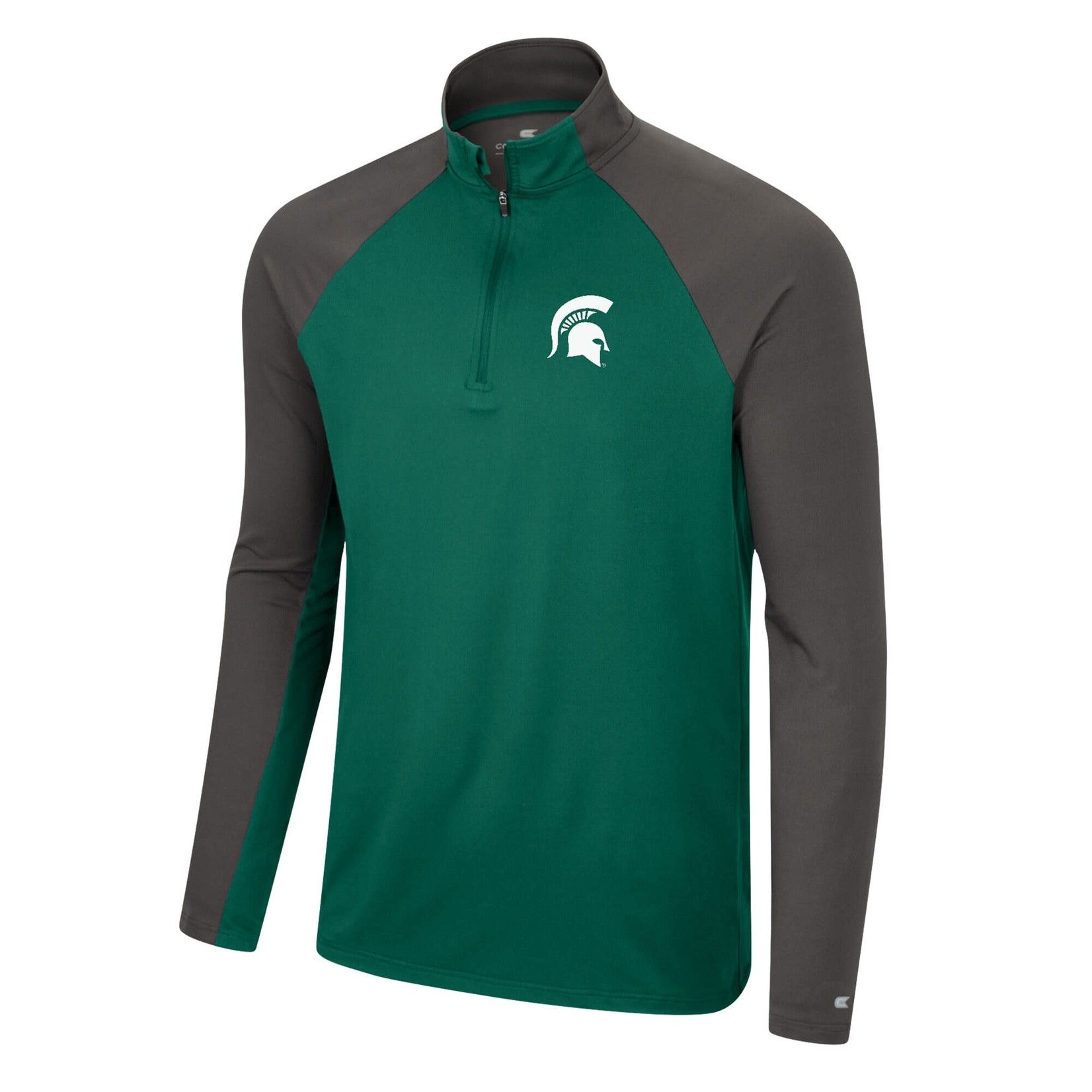 Colosseum Athletics NCAA Michigan State Spartans Two Yutes Raglan Quarter-Zip Windshirt