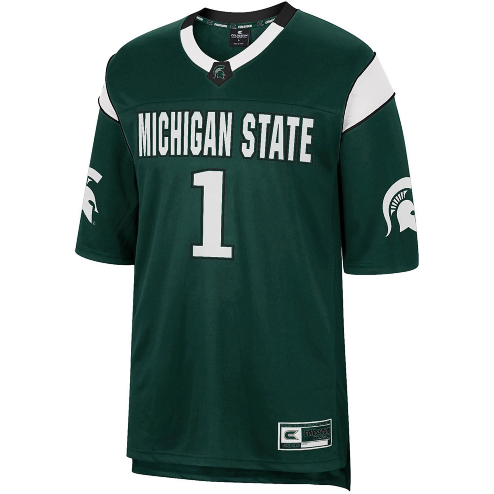 Colosseum Athletics NCAA Michigan State University  Mens Jersey  Football Let Things Happen