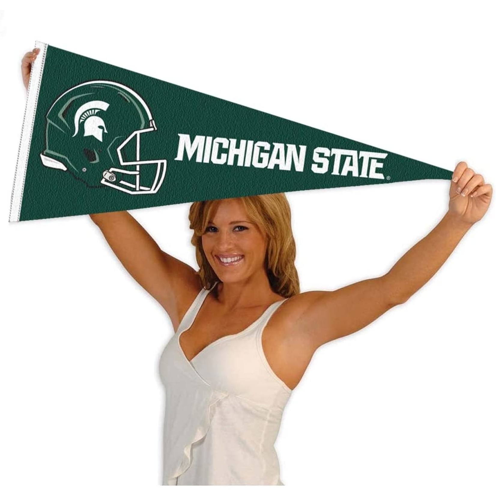 Sewing Concepts NCAA Michigan State Spartans Football Helmet Pennant 12''x30''