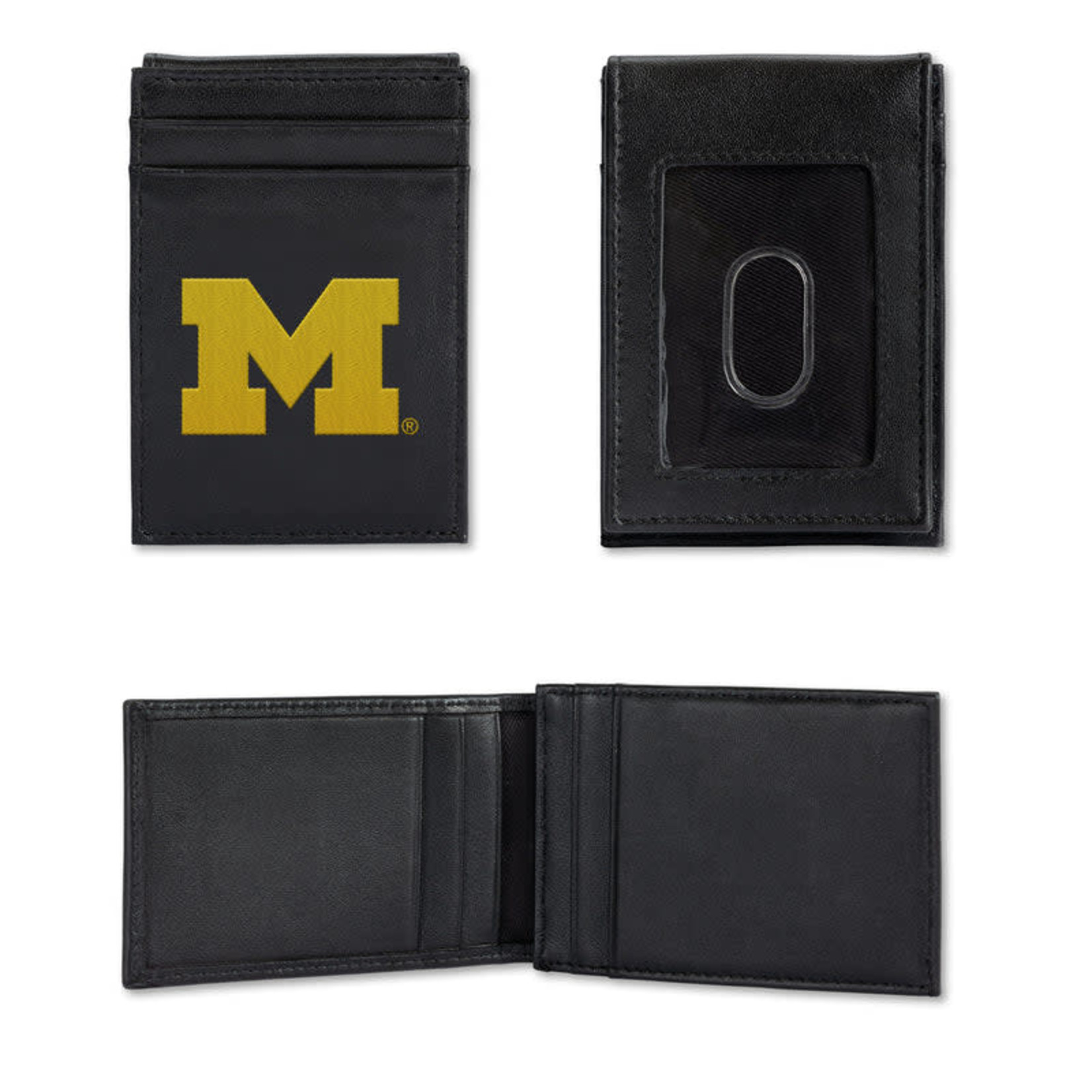 Rico NCAA Michigan University Embroidered Front Pocket Wallet