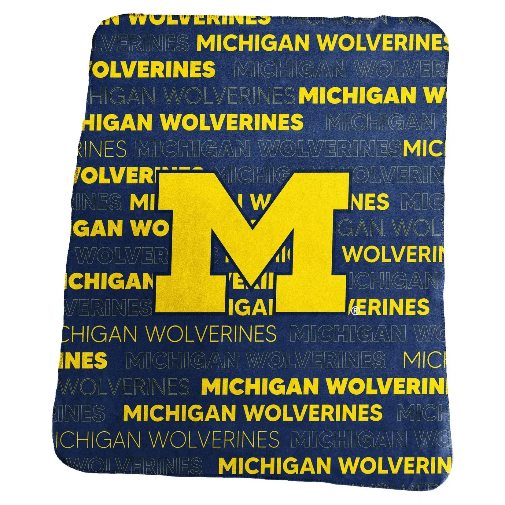 Logo Brands NCAA Michigan Wolverines Classic Throw Blanket