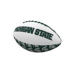 Logo Brands Michigan State Repeating Mini-Size Rubber Football