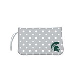 Logo Brands Michigan State Dot Wristlet Bag