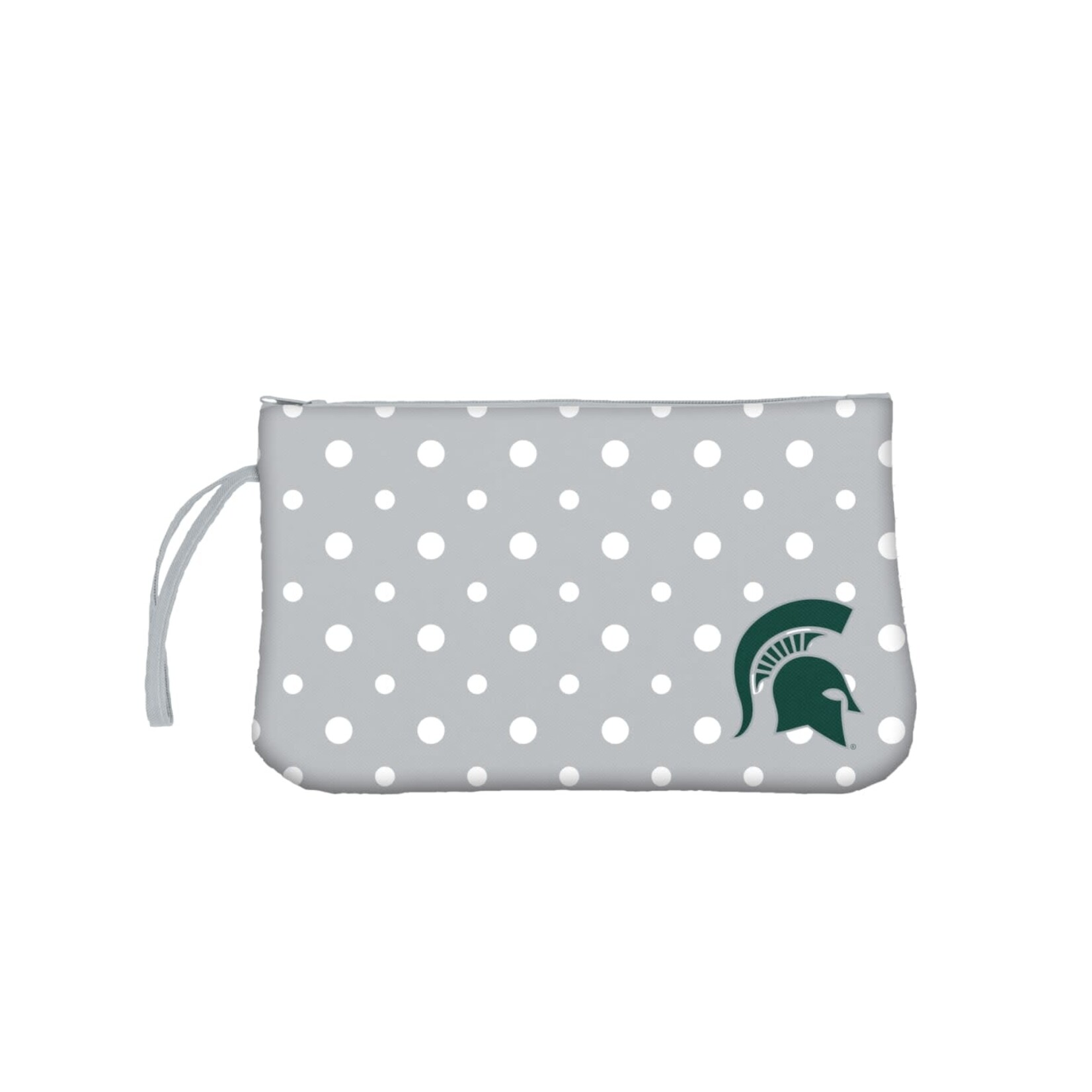 Logo Brands NCAA Michigan State Spartans Dot Wristlet Bag