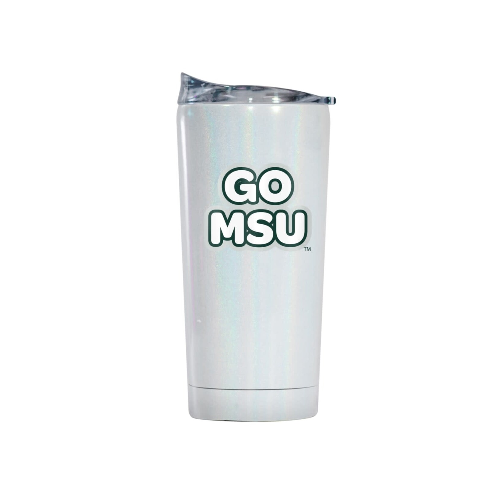 Logo Brands NCAA Michigan State Spartans 20oz Bubble Iridescent Tumbler