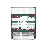 Logo Brands Michigan State 14oz Holiday Rocks Glass