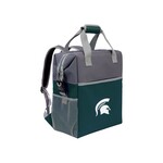 Logo Brands Michigan State Spartans Colorblock Backpack Cooler