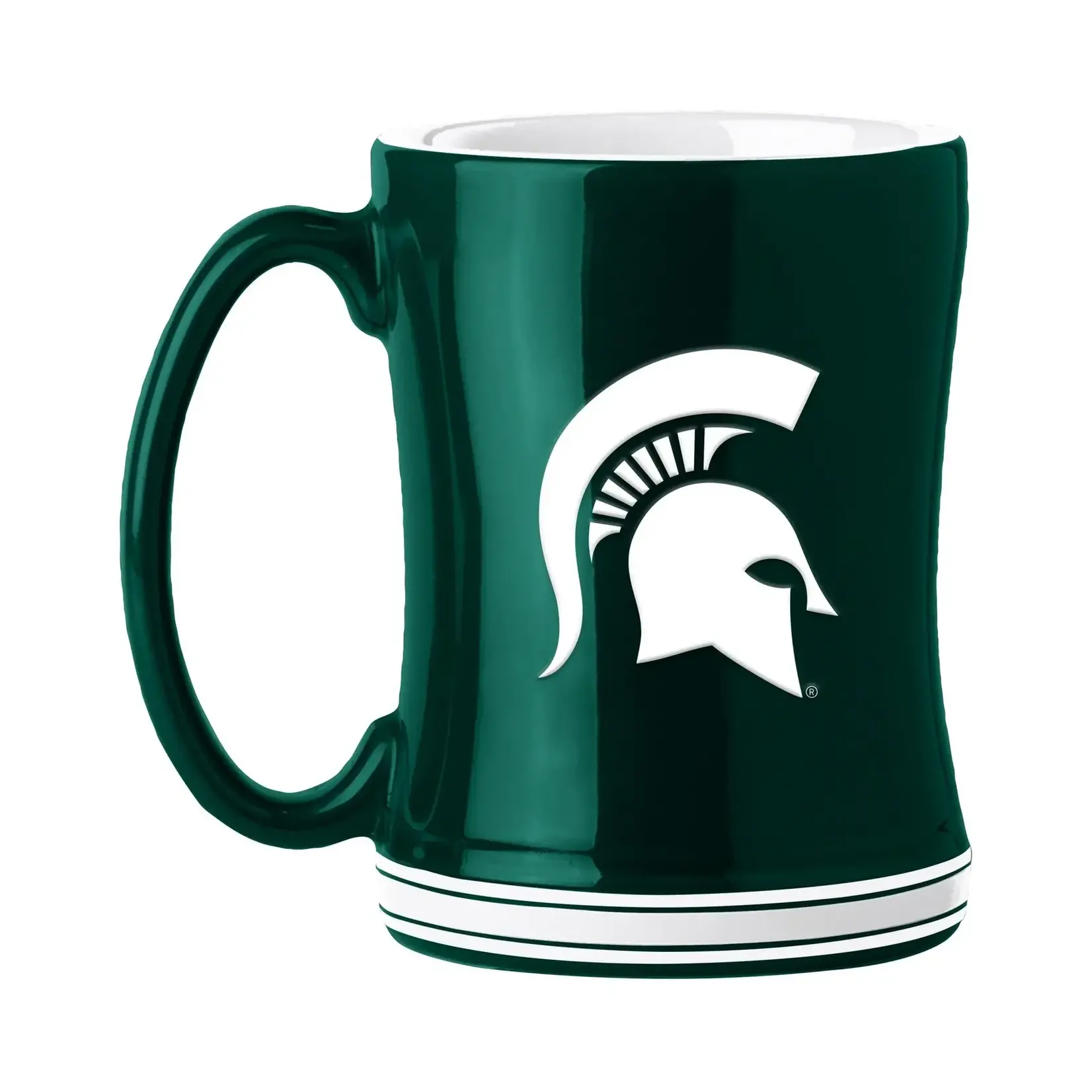 Logo Brands NCAA Michigan State Spartans 14oz Relief Mug