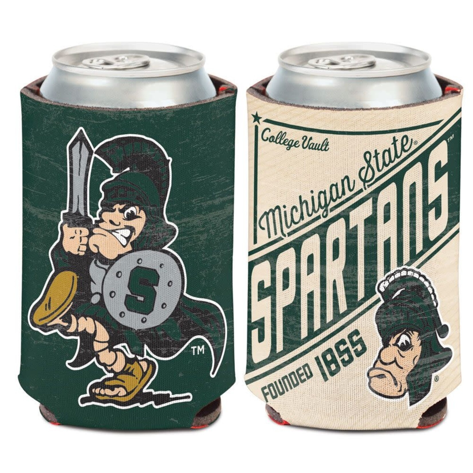 Wincraft NCAA Michigan State Spartans 12 oz College Vault Can Cooler