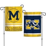 Wincraft Michigan Wolverines /College Vault Garden Flags 2 sided 12.5" x 18"