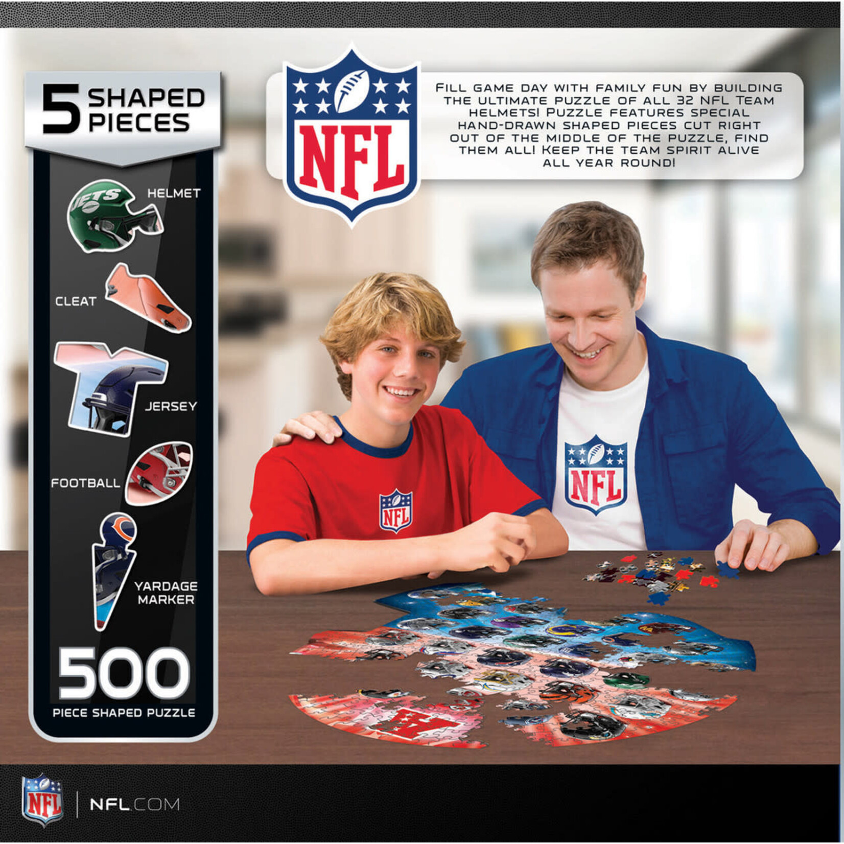 MasterPieces NFL 500 Piece Shaped Helmet Puzzle - 50% Off