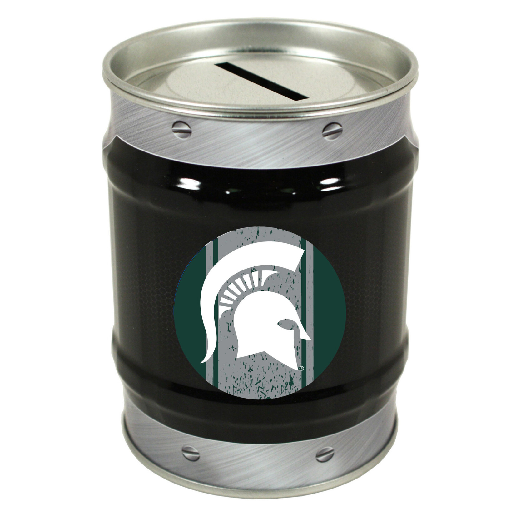 R & R NCAA Michigan State Spartans Money Tin Bank