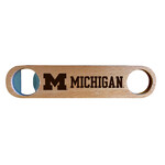 R & R Michigan Wolverines Bottle Opener Wood