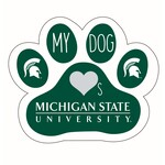 R & R Michigan State Dog Paw Decal