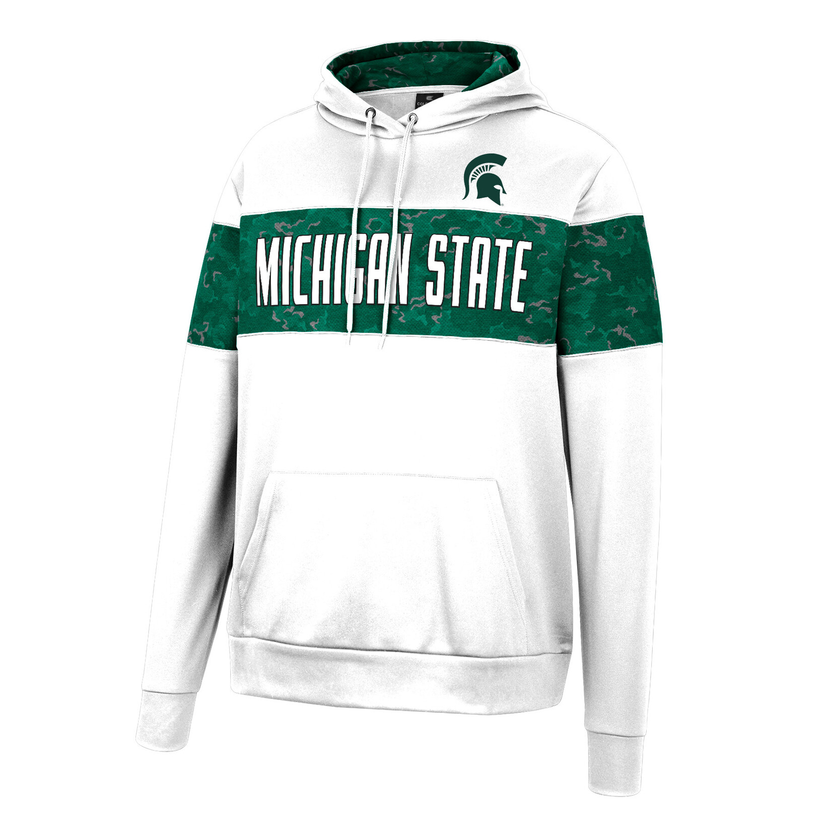 Colosseum Athletics NCAA Michigan State University Men's Sweatshirt Hood Pullover Wager