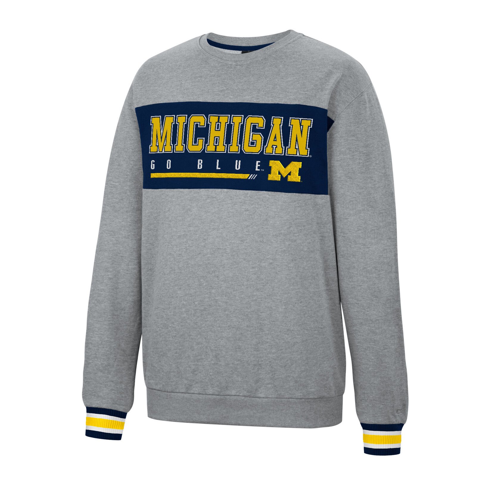 Colosseum Athletics NCAA Michigan Wolverines Mens Sweatshirt Crewneck Be The Ball