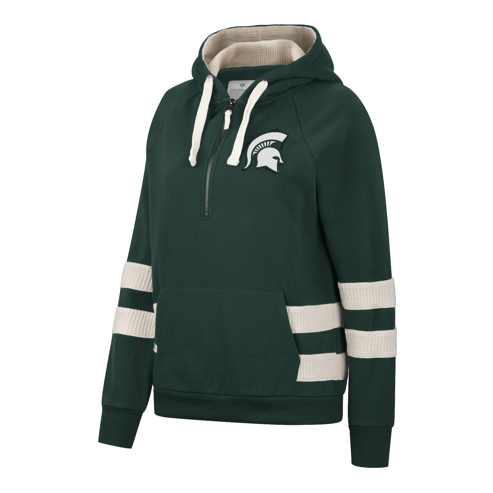 Colosseum Athletics NCAA Michigan State University  Women's Hoodie 1/4 Zip Fashion Industry