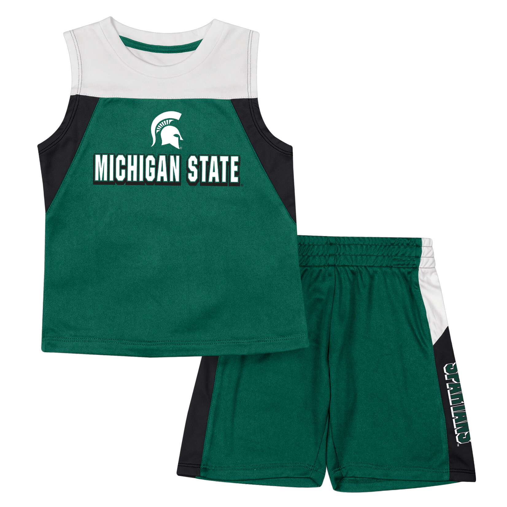 Colosseum Athletics Michigan State University Toddler Boys' Ozone Tank & Short Set