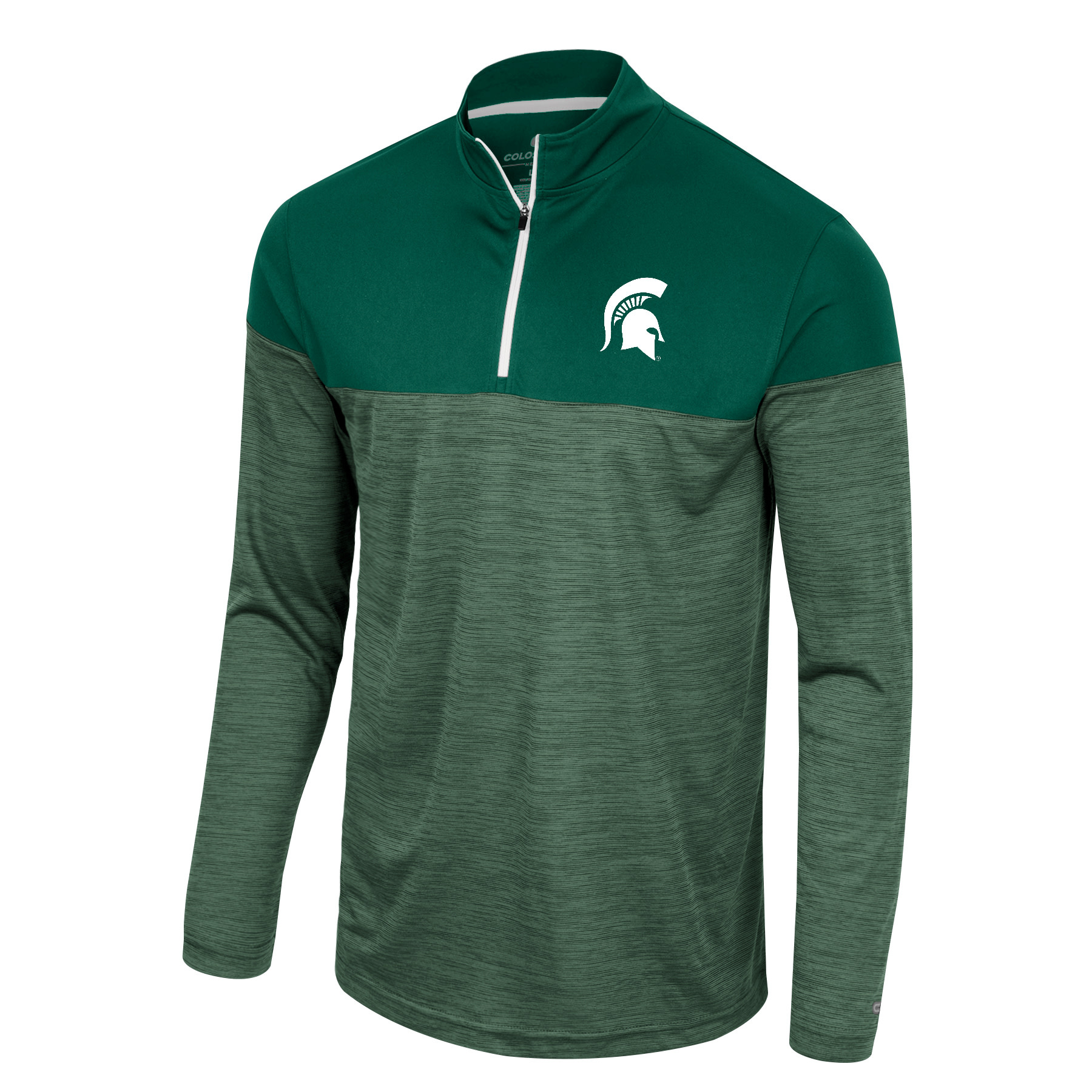 NCAA Michigan State Spartans Women's Cozy Fleece Cardigan - Heather Grey, Large, Officially Licensed - View #13