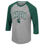 Colosseum Athletics Michigan State Men's Gambini T-Shirt Shirt 3/4 Sleeve
