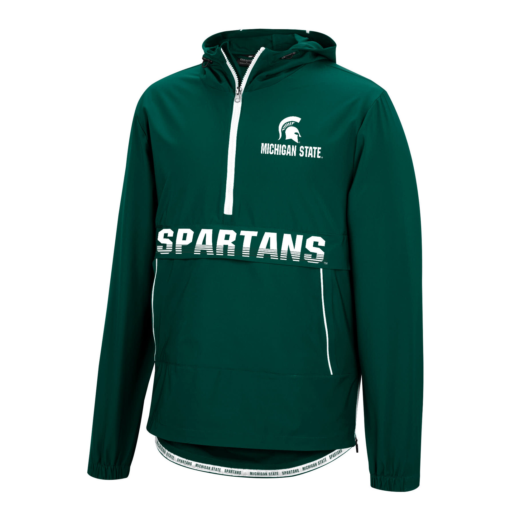 Colosseum Athletics NCAA Michigan State University  Mens Jacket 1/4 Zip Brant