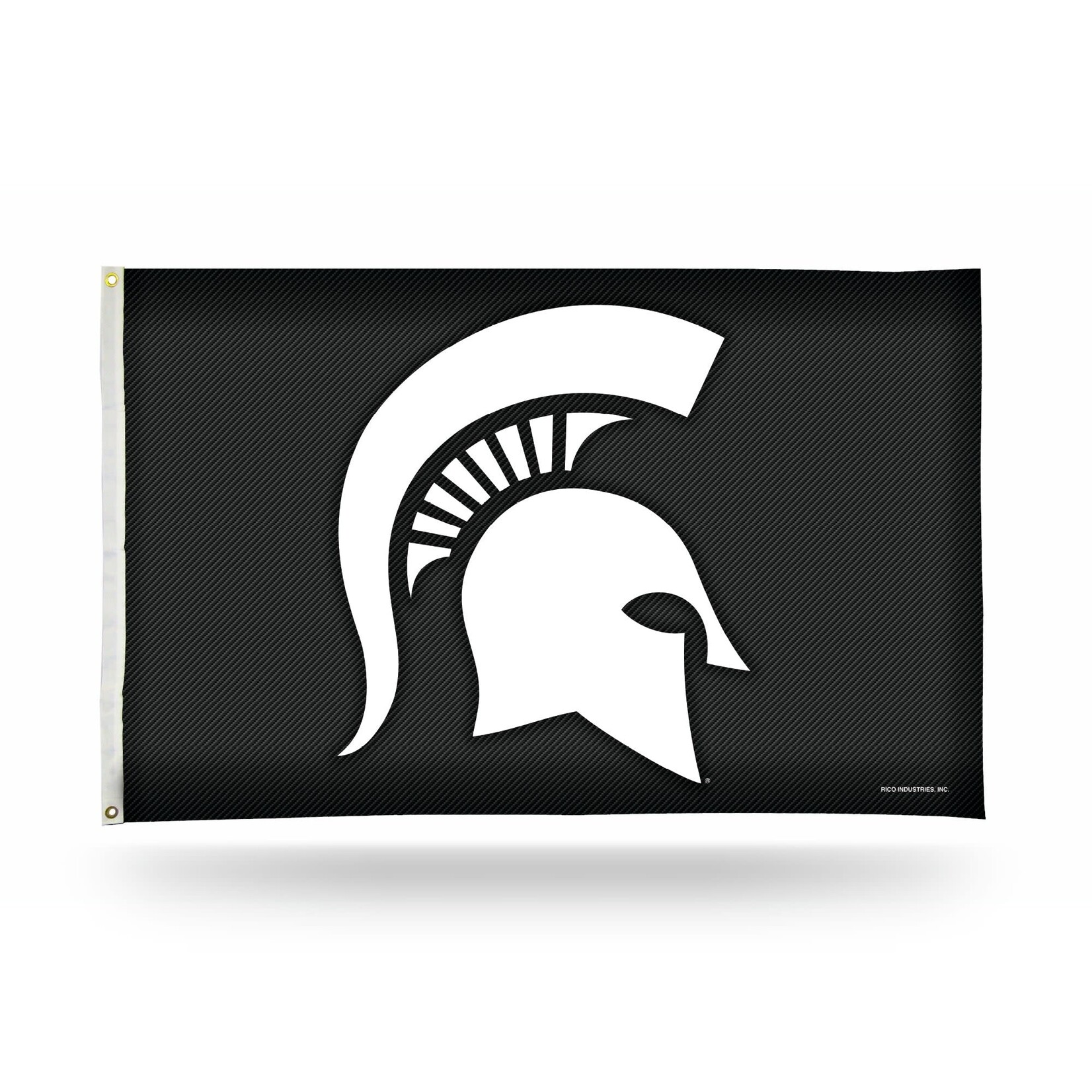 Rico NCAA Michigan State Spartans Carbon Fiber Design Banner Flag 3' X 5'