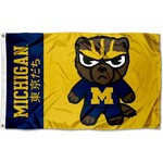 Sewing Concepts Michigan Wolverines Tokyodachi Cartoon Mascot Flag 3' x 5'