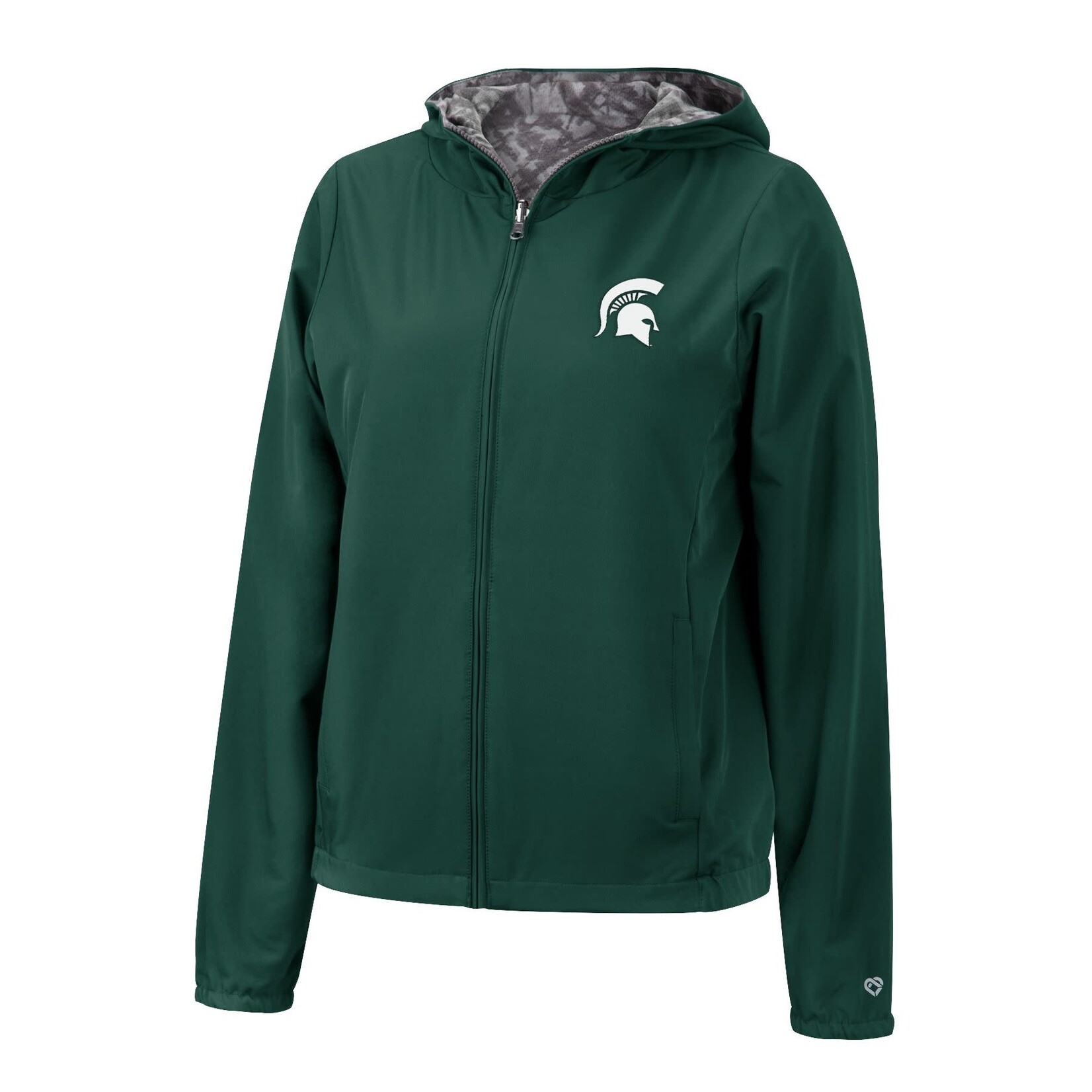 Colosseum Athletics NCAA Michigan State University  Women's Jacket Flip Side Reversible