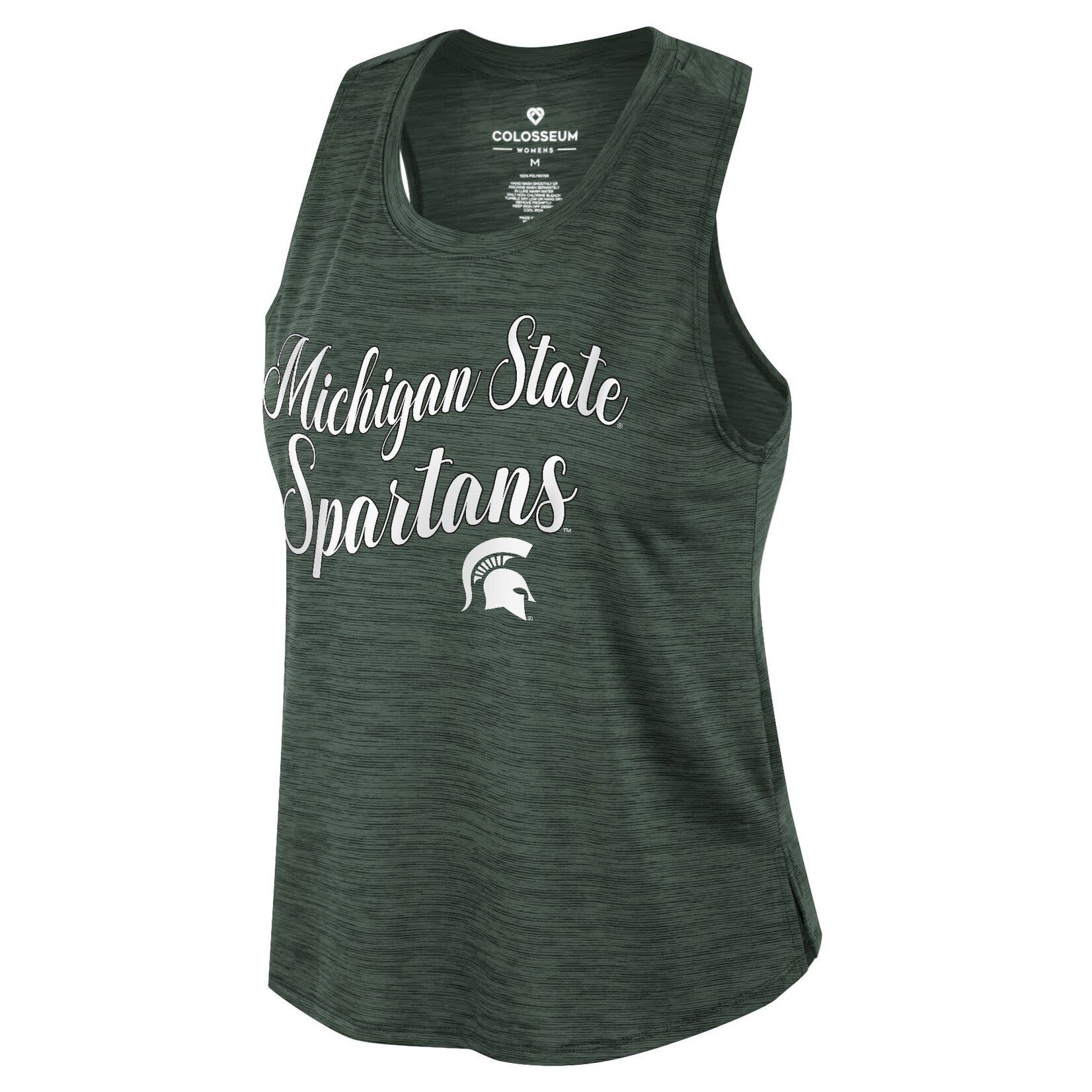 Colosseum Athletics NCAA Michigan State University Women's Pull the Switch Shirt Tank Top Shirt