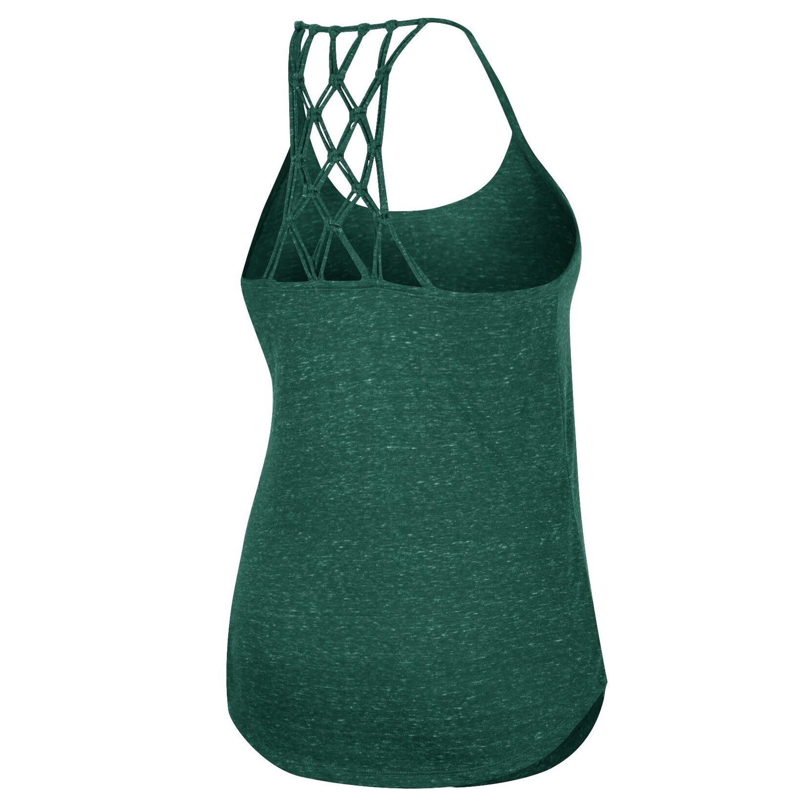 Colosseum Athletics NCAA Michigan State Univeraity Glenda Macrame Racerback Scoop Neck Tank Top