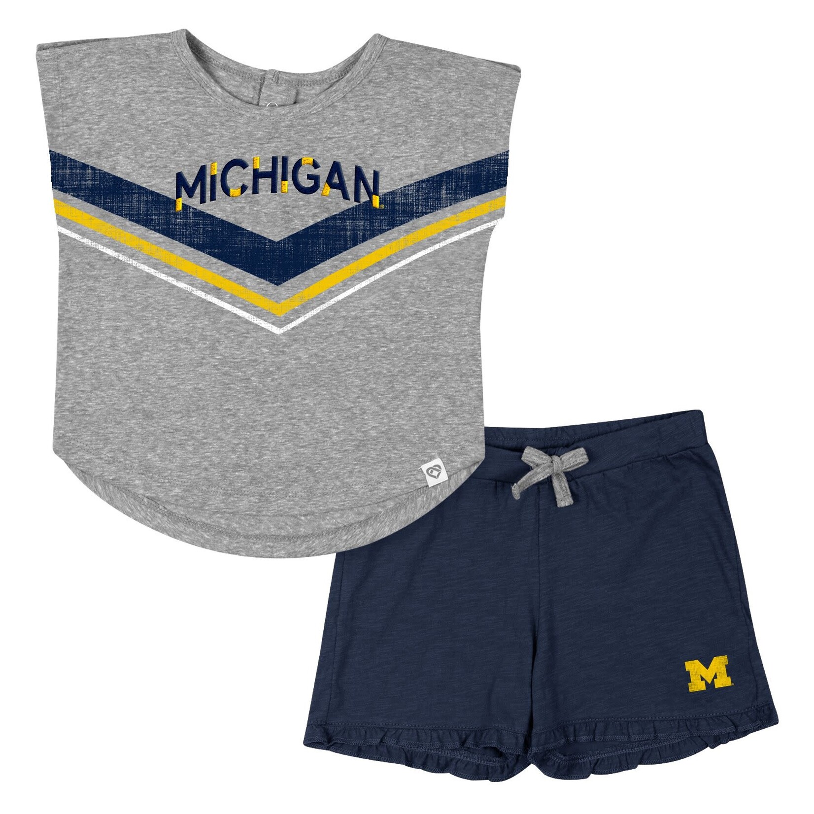 Colosseum Athletics NCAA University of Michigan Toddler Girls Snowball Set