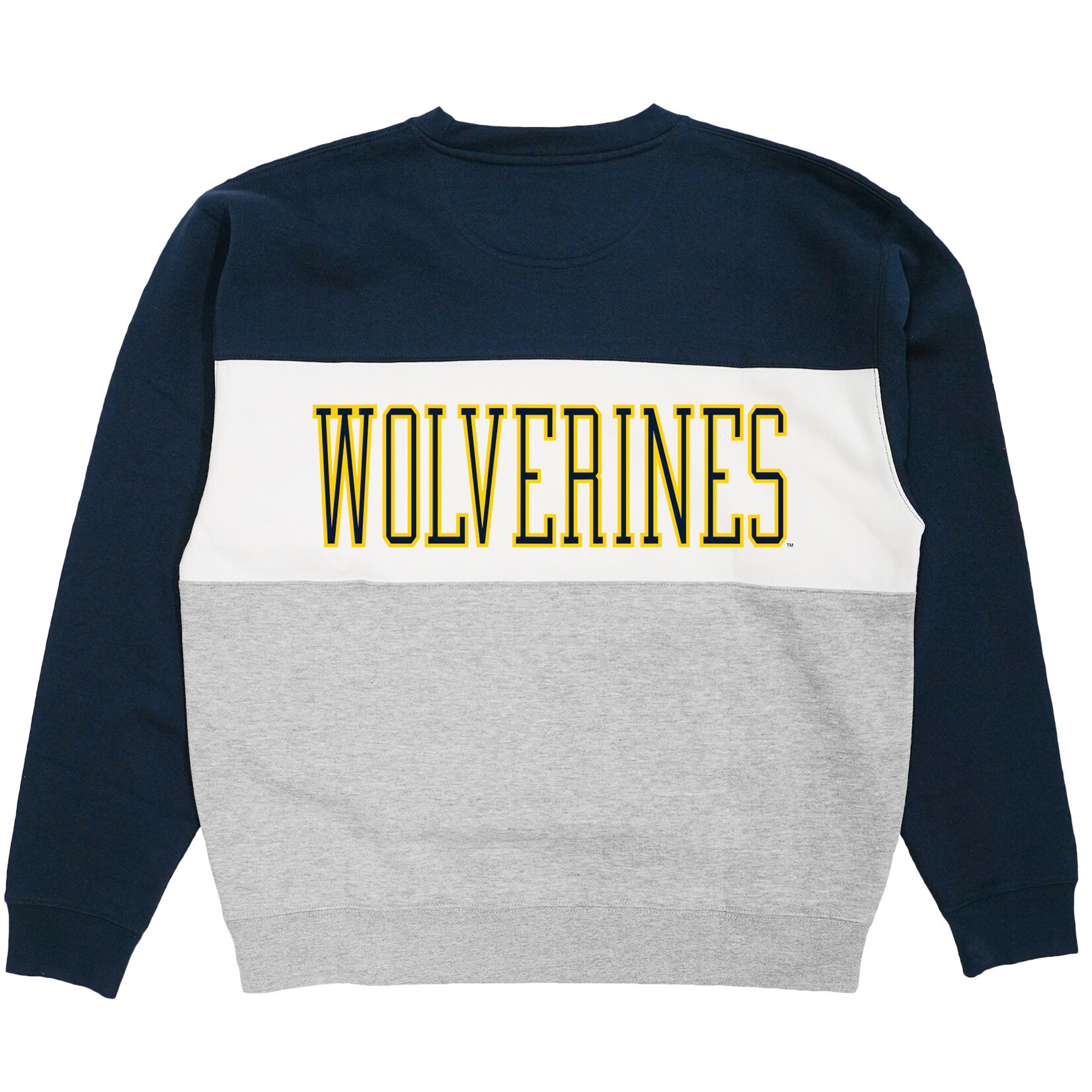 NCAA University of Michigan Men's Colorblock Sweatshirt