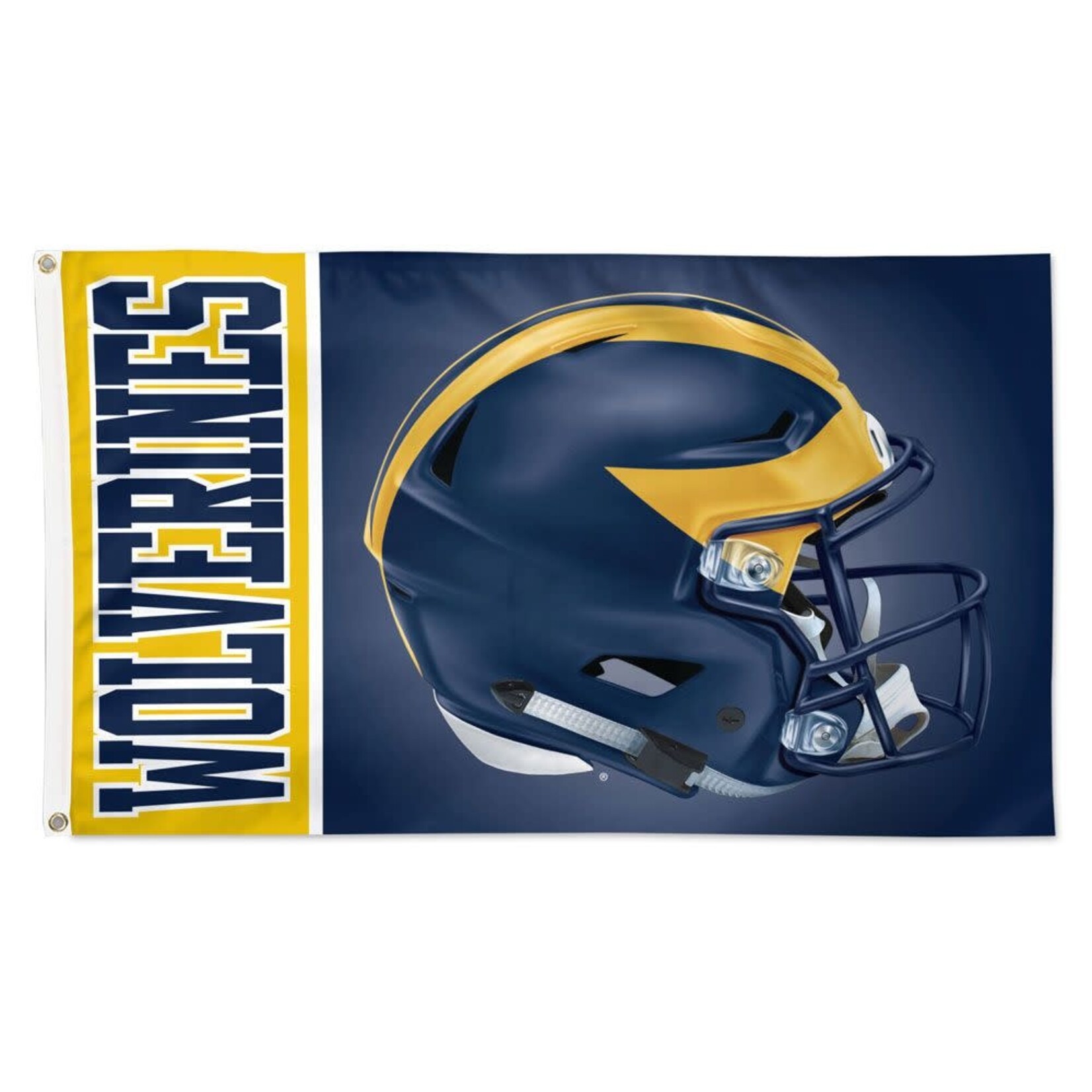 Wincraft Michigan Wolverines 3' x 5 'Football Helmet Deluxe Flag