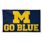 Wincraft Michigan Wolverines Flag  3'x5' Deluxe Go Blue Slogan