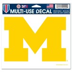 Wincraft Michigan Wolverines Multi-Use Decal -Clear Background 5" x 6"