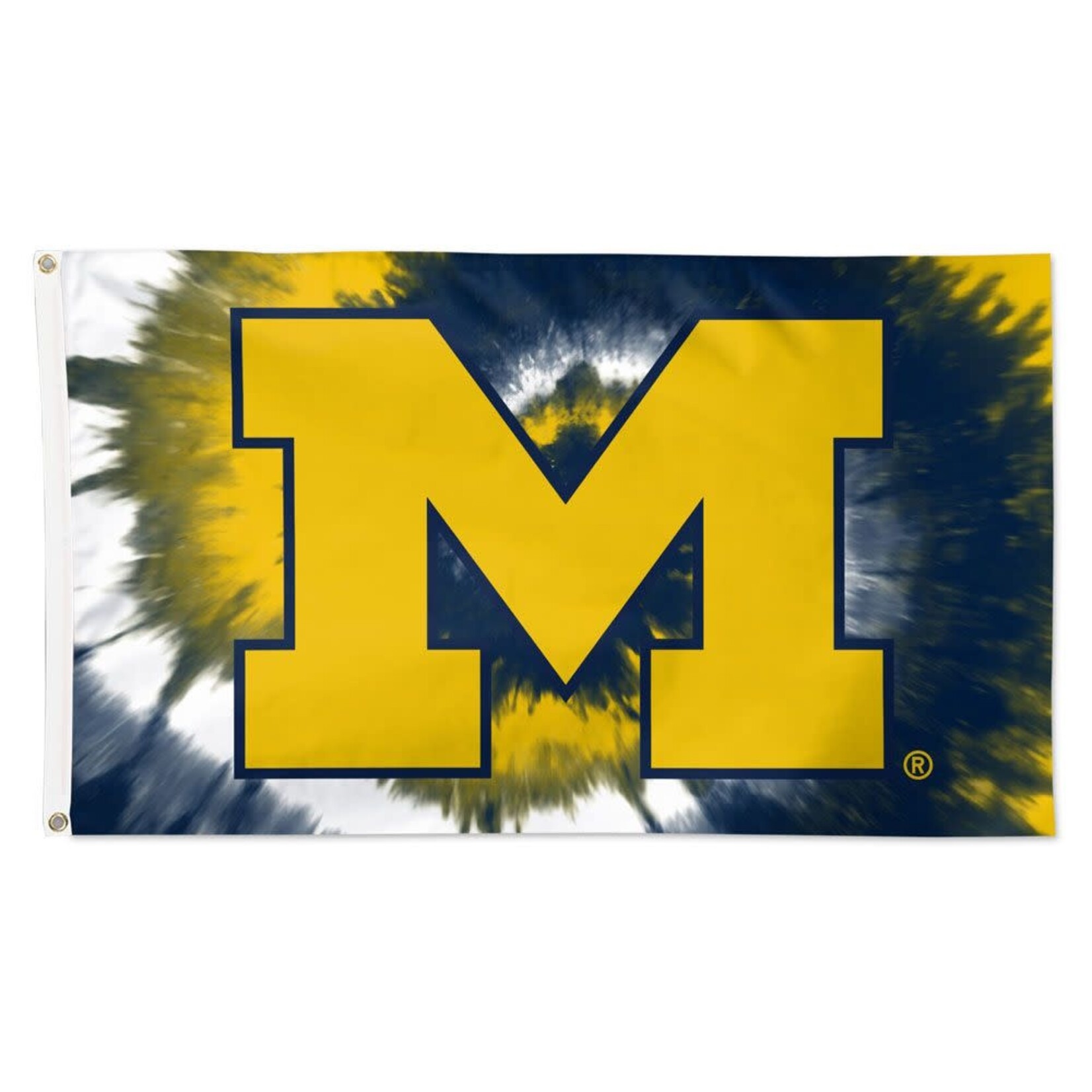 Wincraft NCAA Michigan Wolverines Flag 3' x 5' Tye Dye - Deluxe