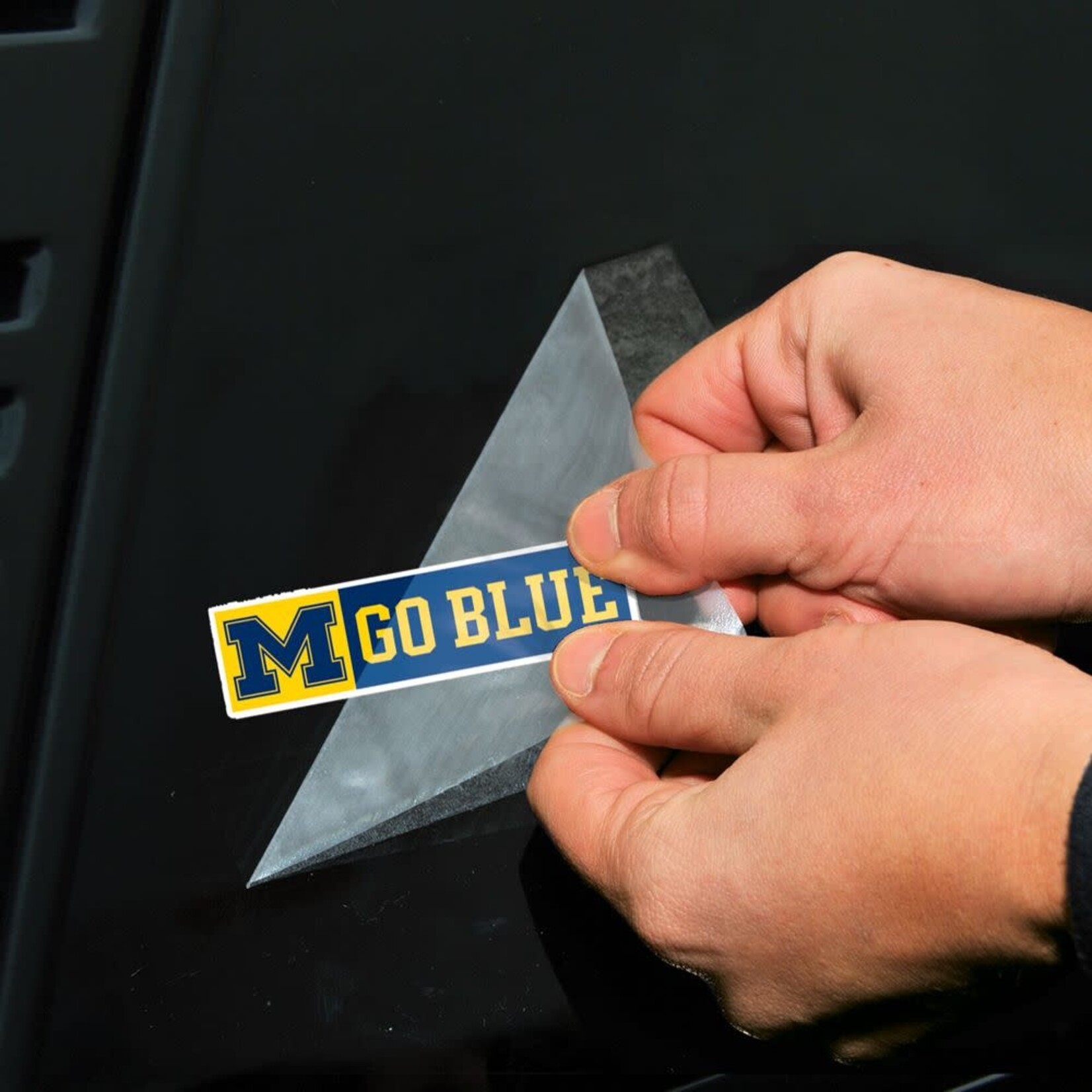 Wincraft NCAA Michigan Wolverines Decal Perfect Cut 4''x4'' Go Blue 2 Pack