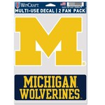 Wincraft Michigan Wolverines Decal Multi Use 2 Fan Pack