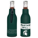 Wincraft Michigan State Spartans Bottle Cooler Zipper Spartans Will
