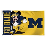 Wincraft Michigan Wolverines Flag 3'x5' Deluxe Disney Football Mickey